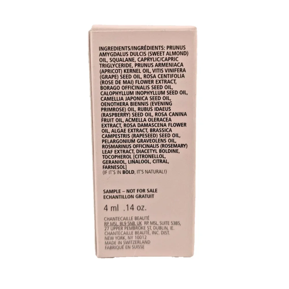 5x Chantecaille L'Huile a la Rose de Mai Face Oil Sample Mini 4ml each Boxed